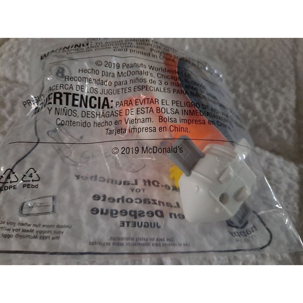 2019 Peanuts With Cooperation Nasa McDonald's‎ Happy Meal #8 Take-Off Launcher - Picture 4 of 6